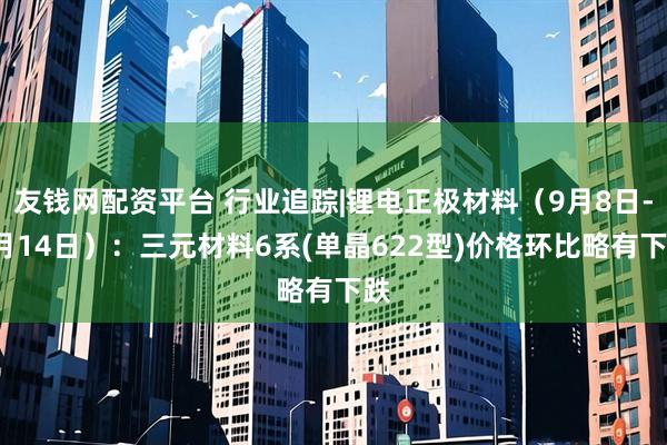友钱网配资平台 行业追踪|锂电正极材料（9月8日-9月14日）：三元材料6系(单晶622型)价格环比略有下跌