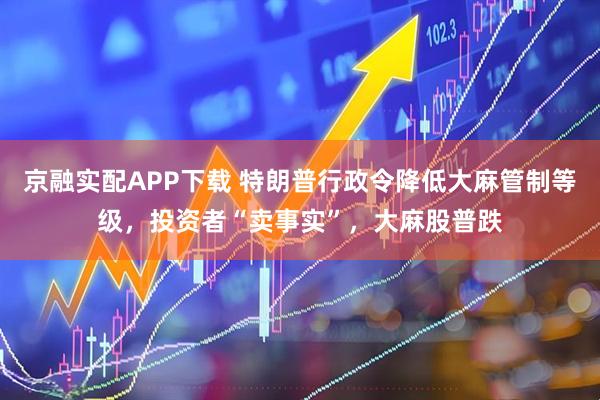 京融实配APP下载 特朗普行政令降低大麻管制等级，投资者“卖事实”，大麻股普跌